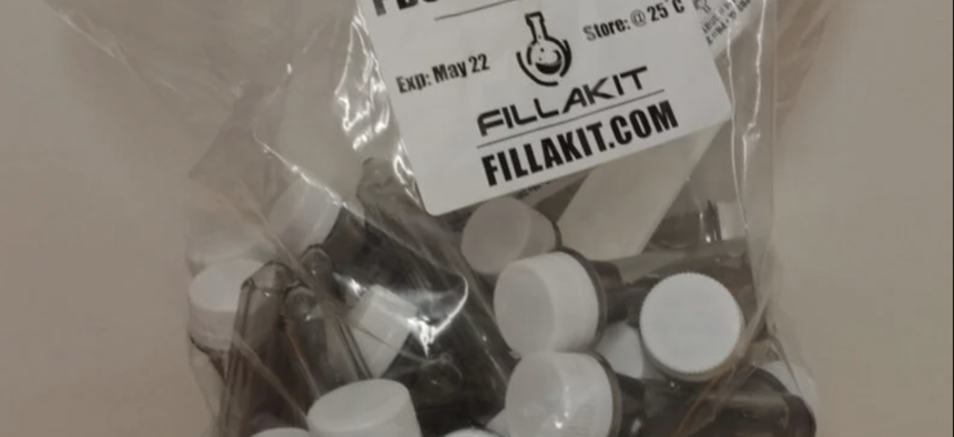 Fillakit’s plastic tubes don’t fit the racks used to analyze samples.