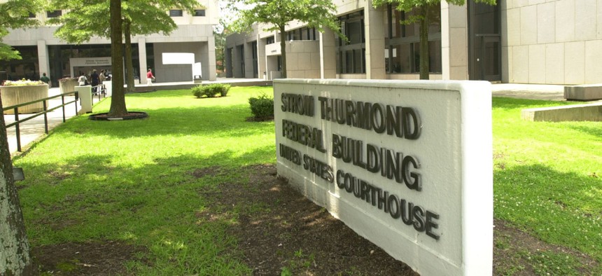The Strom Thurmond Federal Building and United States Courthouse in Columbia, S.C., is seen on June 27, 2003. 