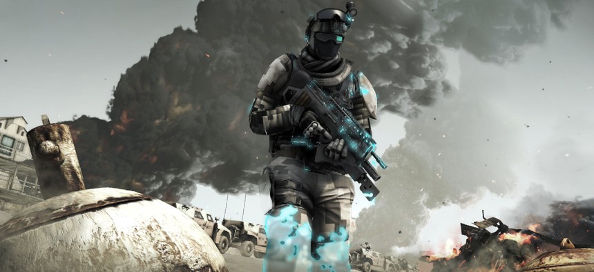 An illustration from Ubisoft's Ghost Recon Future Soldier.