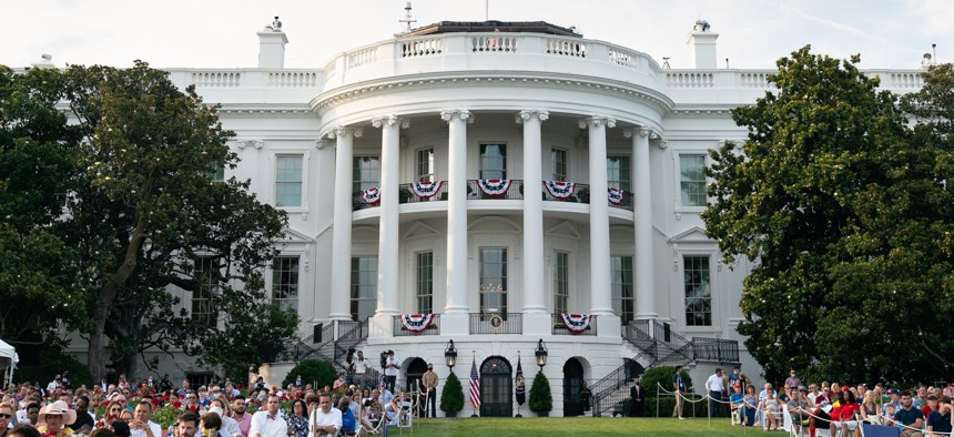 The White House celebration on July 4.