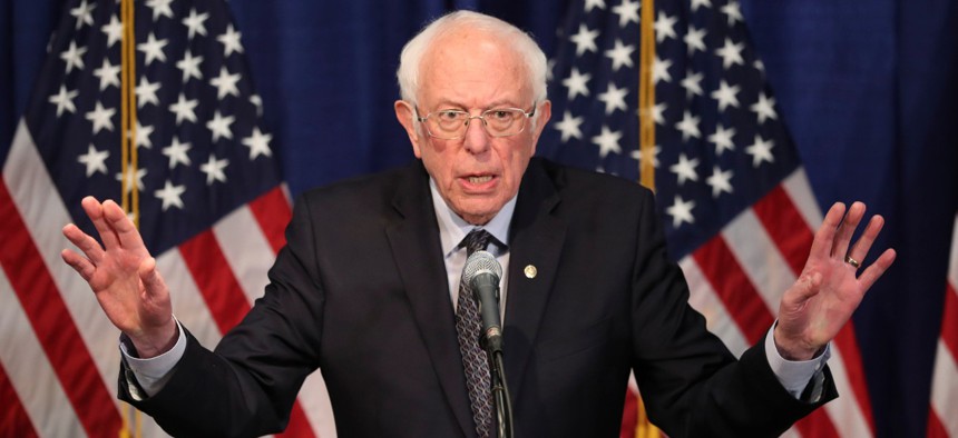 Sen. Bernie Sanders has been leading progressive Democrats' calls to cut defense spending.