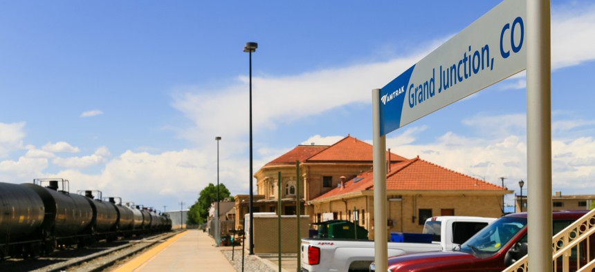 The train station in Grand Junction, Colorado, home of the Bureau of Land Management's new headquarters.