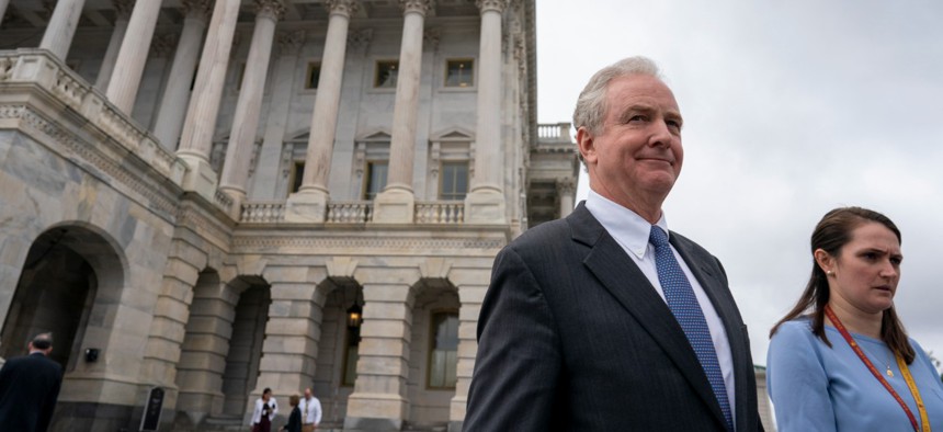Sen. Chris Van Hollen, D-Md., led a bipartisan effort to allow feds and service members to opt out of a temporary tax deferral scheme, as the private sector has done.
