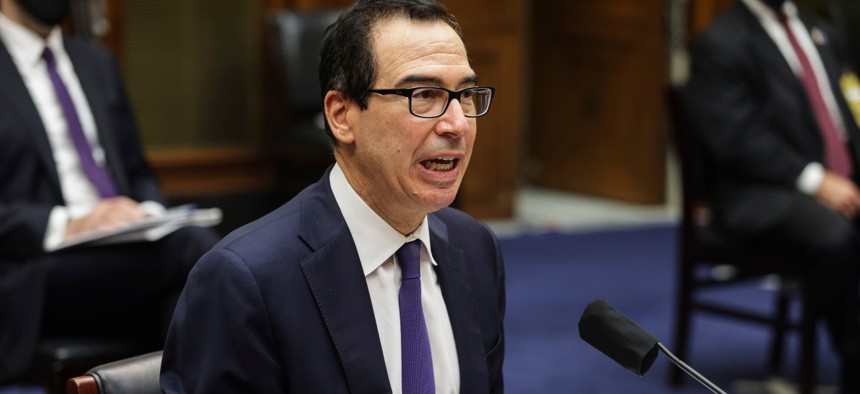 Treasury Secretary Steven Mnuchin told a lawmaker he is open to the idea of letting feds opt out of the tax deferral but would need to clear that with the White House and OMB. 