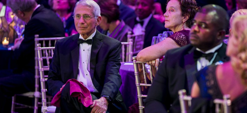 Dr. Anthony Fauci at the 2019 Government Hall of Fame gala at the Washington National Cathedral. 