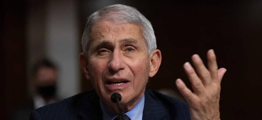 Dr. Anthony Fauci, director of the National Institute of Allergy and Infectious Diseases, won the federal employee of the year award. 