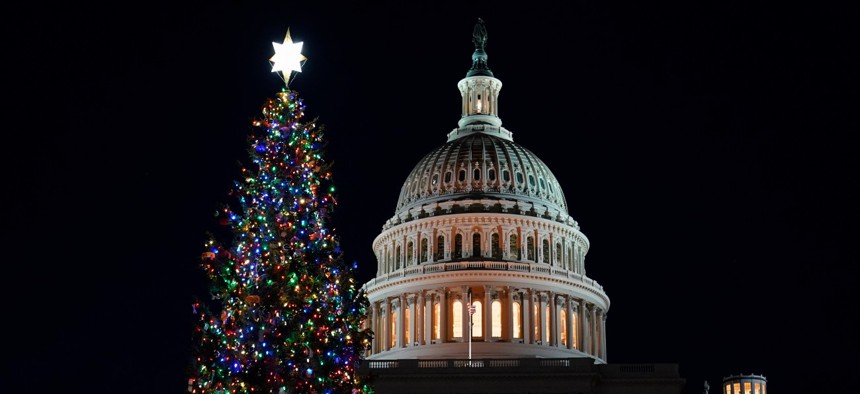 The west front of the U.S. Capitol on Dec. 2, 2020.