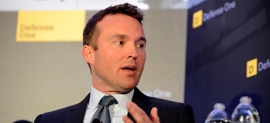 Then-acting Air Force Secretary Eric Fanning speaks at the 2013 Defense One Summit. 