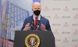 Biden speaks in Columbus in March.