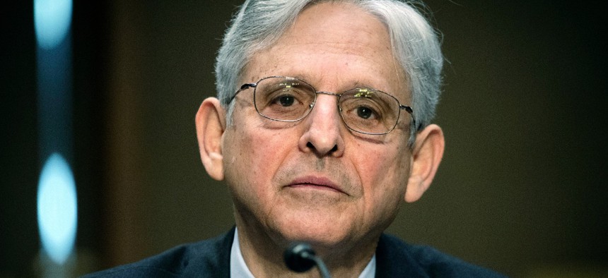 Attorney General Merrick Garland testifies on Capitol Hill on May 12. 