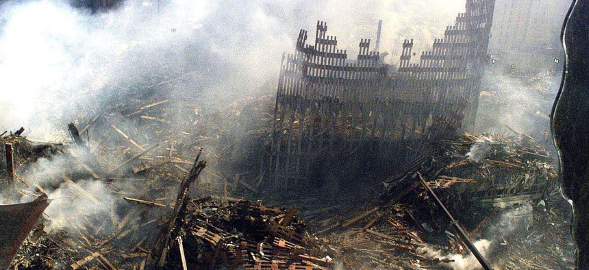 Ground Zero is show on Sept. 17, 2001.