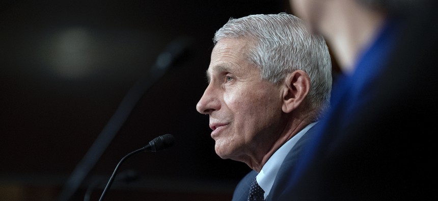 Fauci testifies before the Senate Health, Education, Labor, and Pensions Committee hearing in July.