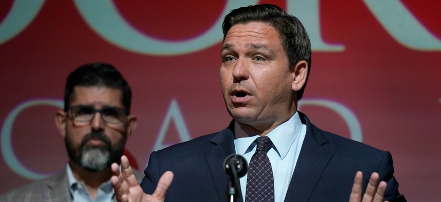 Florida Gov. Ron DeSantis said recently “We cannot have the federal government coming in, exceeding their power.”  