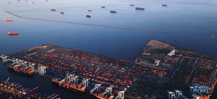 Unprecedented congestion at the ports of Los Angeles and Long Beach, California, is just part of the supply-chain crisis unfolding as the Pentagon awaits a new acquisition undersecretary. 
