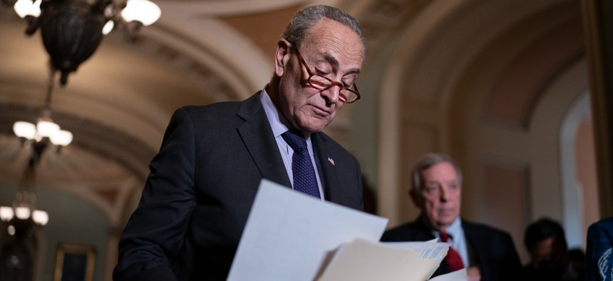 Senate Majority Leader Chuck Schumer, D-N.Y., said Republicans will be to blame if the government shuts down. 