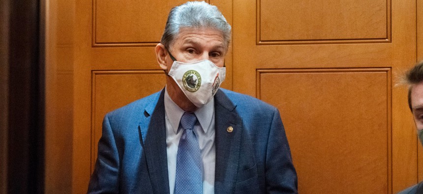 Sen. Joe Manchin, D-W.Va., is the only Democrat in both the House and Senate to support a resolution undoing the OSHA vaccine rule for private businesses. 