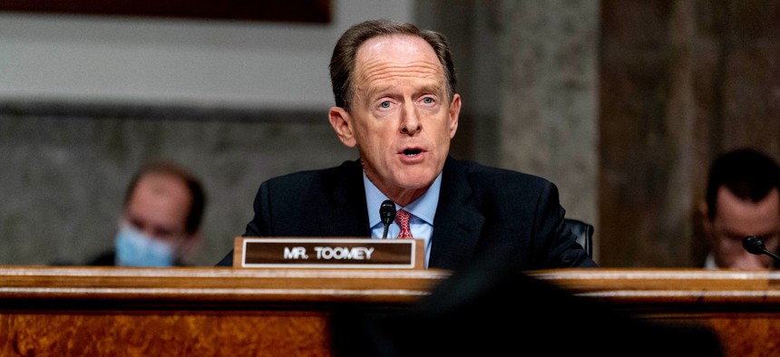 Sen. Pat Toomey, R-Pa., would like to hear from whistleblowers to document mistreatment of career federal employees. 