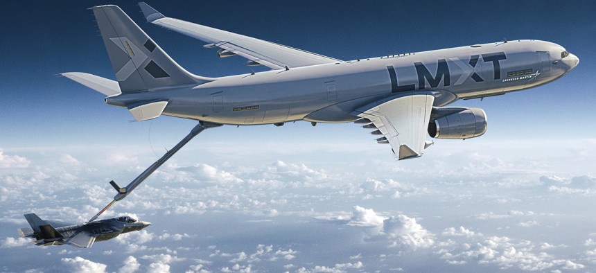 Artist's conception of the Lockheed-Airbus LMXT tanker.