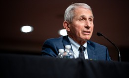Dr. Anthony Fauci testifies on Capitol Hill on January 11. 