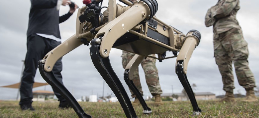 Tyndall Air Force Base, Florida, was is one of the first to implement semi-autonomous unmanned ground vehicles into base security patrols.