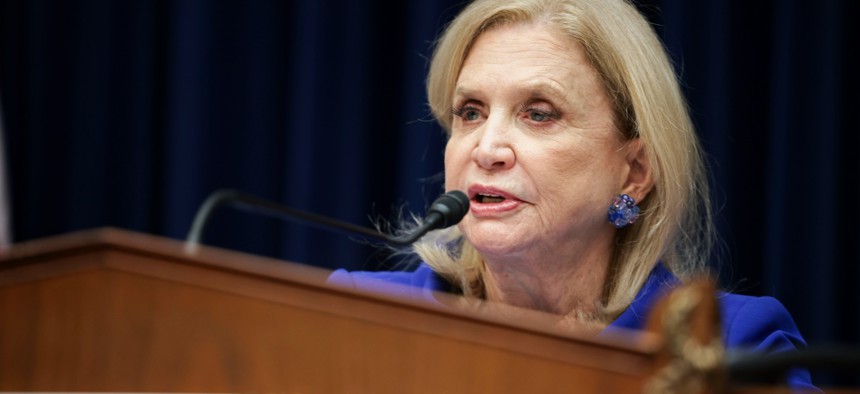 Rep. Carolyn Maloney speaks at a hearing of the House Committee on Oversight and Reform in November.