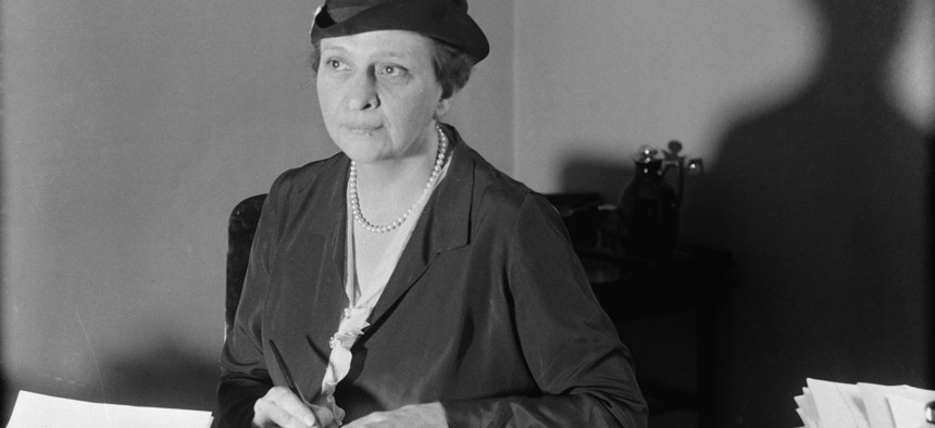 Former Labor Secretary Frances Perkins shaped the Social Security system.