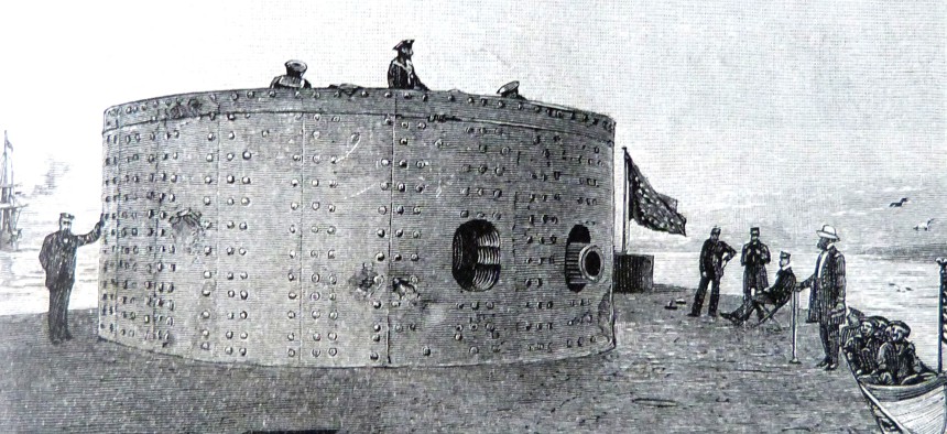 The USS Monitor, designed by the Swedish-born engineer and inventor John Ericsson, was the first ironclad warship commissioned by the United States Navy during the American Civil War.