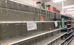 In May, a Target in Queens, N.Y., had empty shelves instead of baby formula due to product recall and supply chain issues.