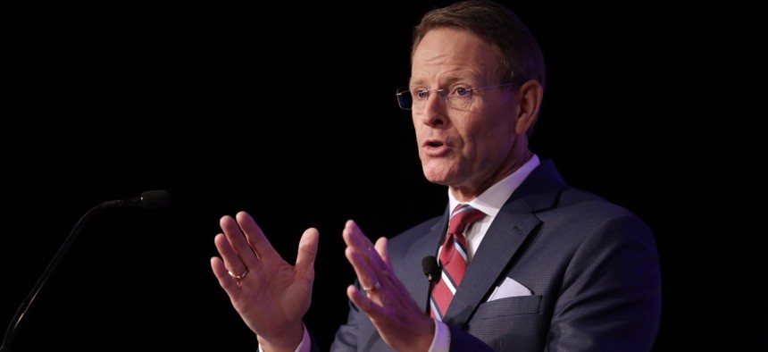 Tony Perkins of the Family Research Council speaks at a 2018 event in Washington, D.C.