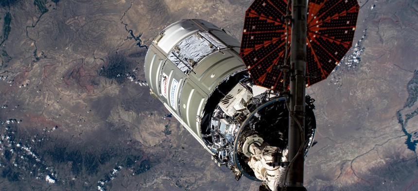 The International Space Station releases the Cygnus cargo vessel S.S. Katherine Johnson over southern Wyoming, June 30, 2021.