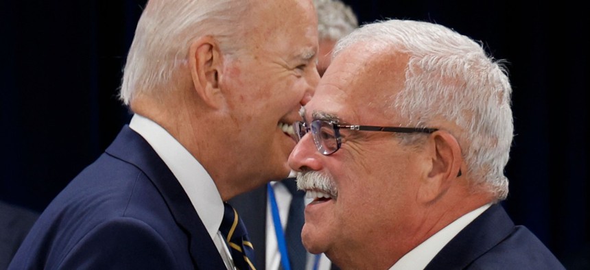 Rep. Gerry Connolly, D-Va., right, has put in his name for the vacancy that will be left by Rep. Carolyn Maloney, D-N.Y.