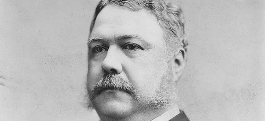 President Chester A. Arthur signed the Pendleton Act into law in 1883.