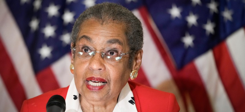 Del. Eleanor Holmes Norton, D-D.C., has been receiving weekly briefings from the TSP about its efforts to improve the new website’s functionality.