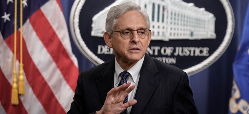 Attorney General Merrick Garland at the Department of Justice on Aug. 11, 2022. 