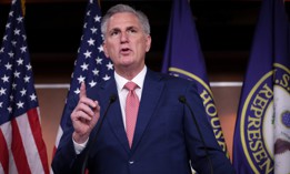 House Minority Leader Kevin McCarthy, R-Calif., answers questions during a press conference at the U.S. Capitol on July 29, 2022.