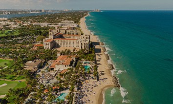 Coastline for the city of Palm Beach, Florida