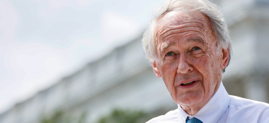 Senator Edward Markey (D-MA) speaks at a press conference calling for the expansion of the Supreme Court on July 18, 2022.