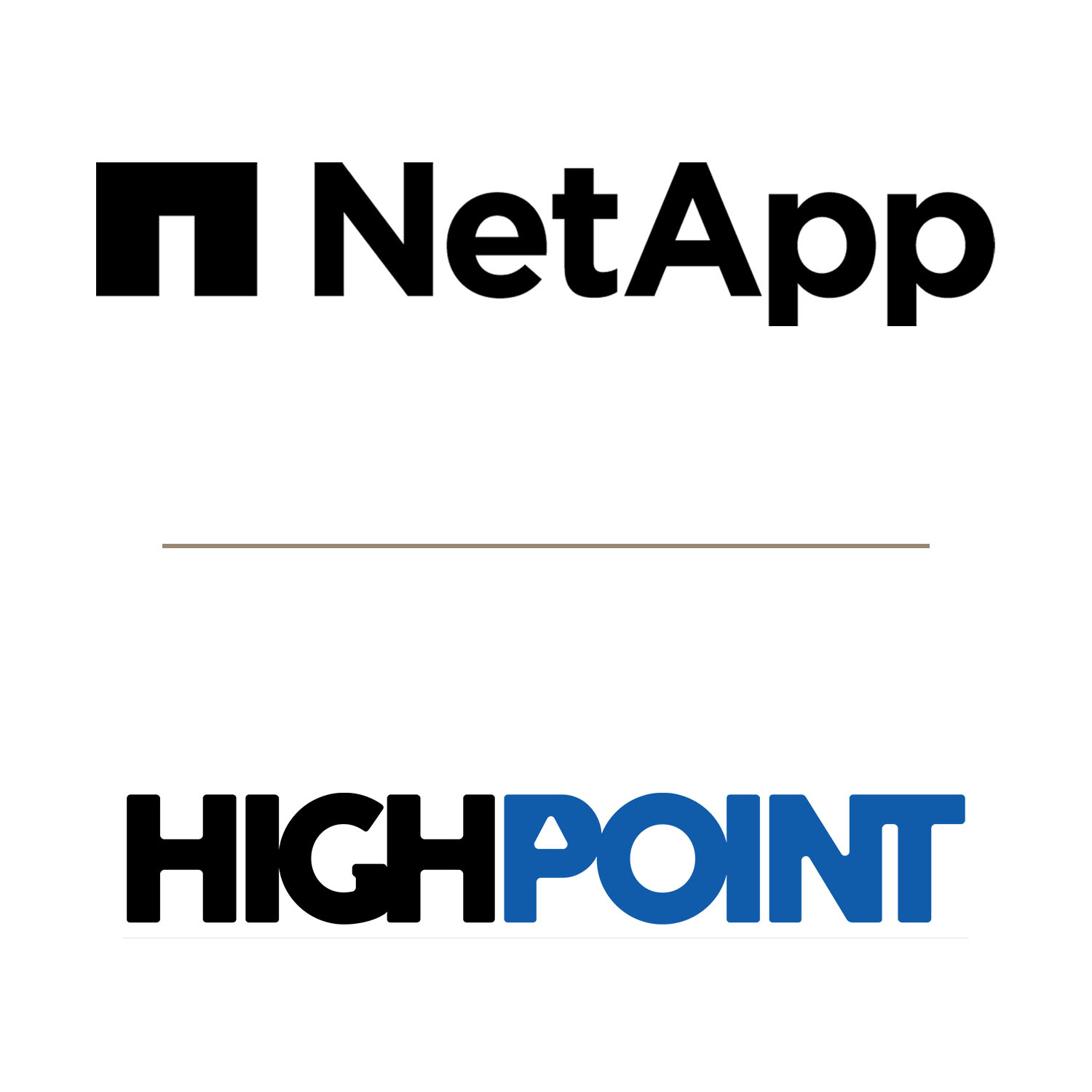 NetApp and HighPoint's logo