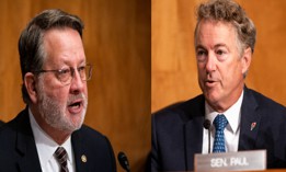  Sen. Gary Peters, D-Mich., (left) will once again serve as chairman of the Homeland Security and Governmental Affairs Committee and Sen. Rand Paul, of Kentucky, will take over as the top Republican on the panel.