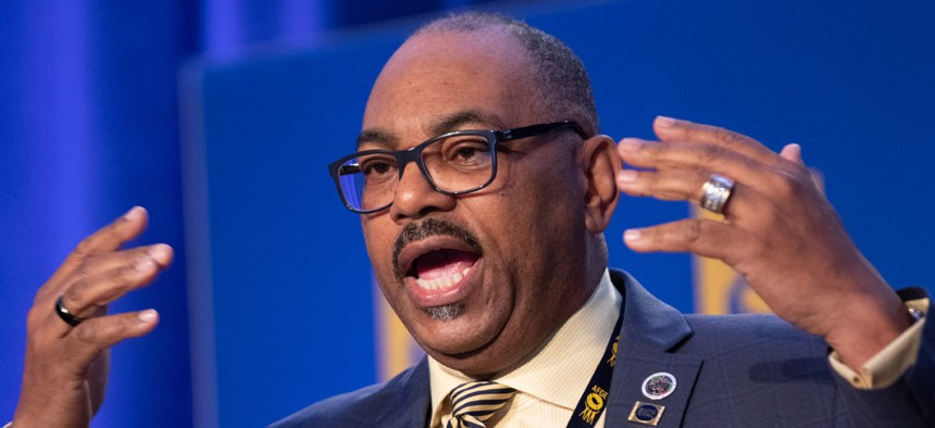 AFGE National President Everett Kelley acknowledged the union faces challenges ahead with the Republican-controlled House. 