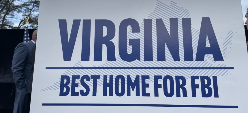 Virginia Gov. Glenn Youngkin said there is a “rock solid case” for Springfield to get the headquarters because of the proximity to the training center in Quantico, among other things.