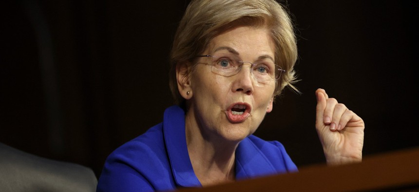 Sen. Elizabeth Warren, D-Mass., said House Republicans are putting debt ceiling negotiators in a tough spot. 