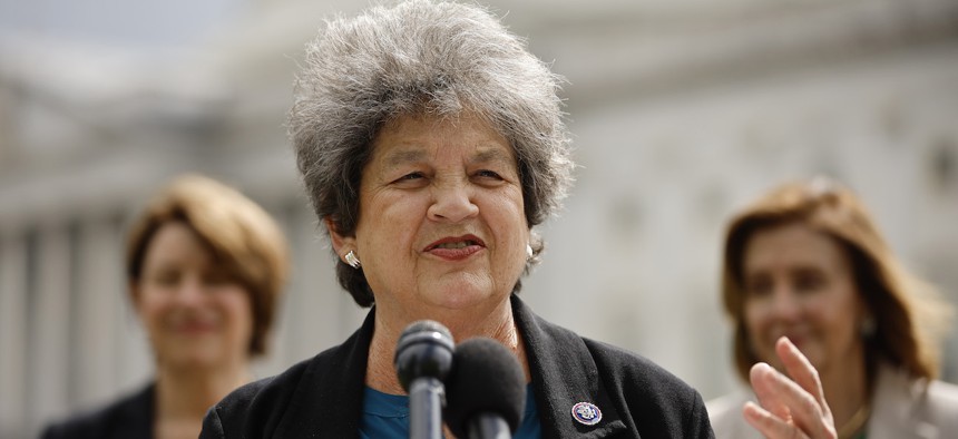 Rep. Lois Frankel speaks in Washington in May 2022.
