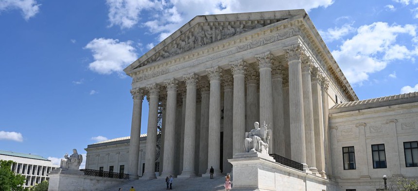The U.S. Supreme Court building shown here on April 23, 2023. The Chevron deference was established in a 1984 Supreme Court case.
