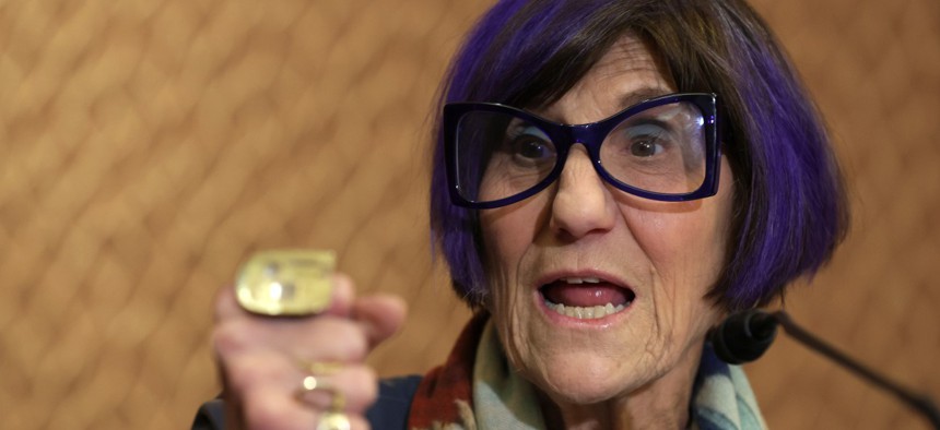 Rep. Rosa DeLauro, D-Conn., declined to speculate on whether Democrats would agree to spending below fiscal 2023 levels. 