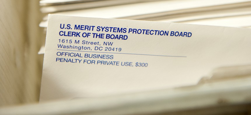 Form letters from the Merit Systems Protection Board in September  2013. MSBP said in a recent report that agency heads are responsible for preventing prohibited personnel practices.