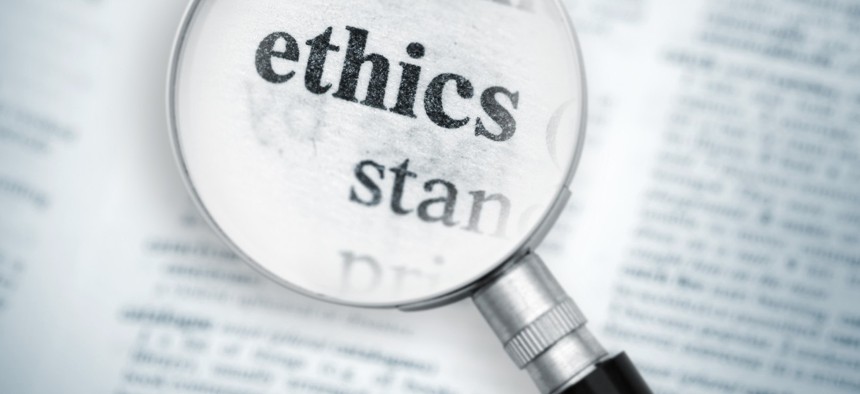 The Office of Government Ethics would need to build a larger scale database of ethics documents under the bill. 