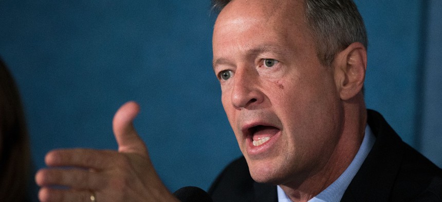 Martin O'Malley speaks at the National Press Club in 2016.