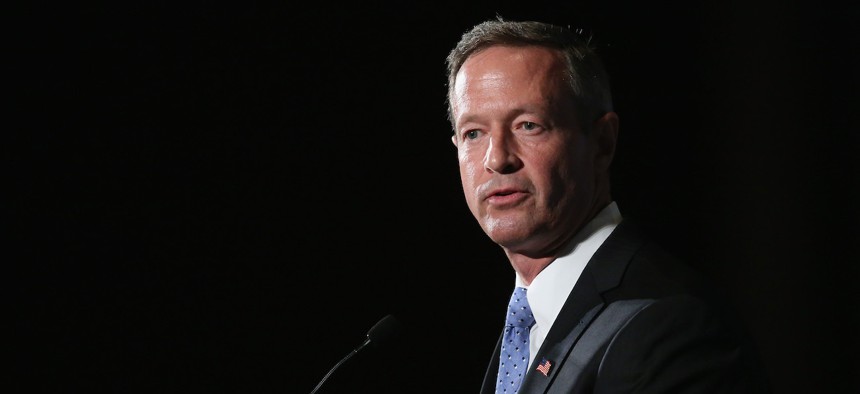 Former Maryland Gov. Martin O'Malley speaks at a dinner Dinner on July 17, 2015, in Cedar Rapids, Iowa. His nomination comes at a time when SSA is at a crossroads.