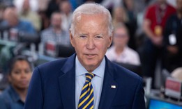 President Biden speaks the Federal Emergency Management Agency headquarters on Aug. 31, 2023. Biden’s pay plan still falls short of proposals supported by federal employee groups and some Democratic lawmakers.